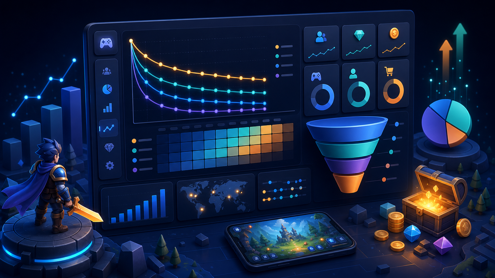 Bộ Benchmark User Acquisition Game Mobile tại Việt Nam (2026): Chỉ số CPI, CVR và Retention theo thể loại