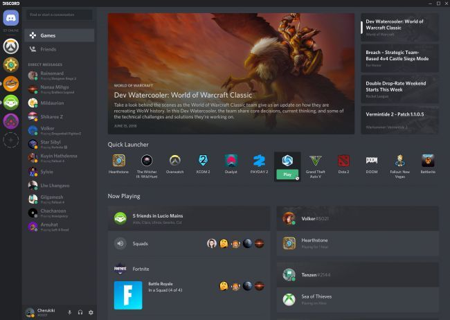 Giao diện trung tâm hoạt động game trên Discord kết nối nhà phát triển với cộng đồng người chơi