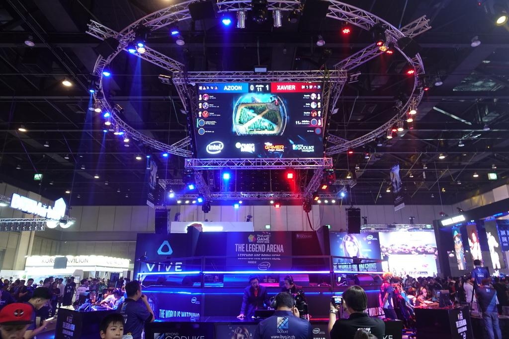 Sân khấu thi đấu Thể thao điện tử The Legend Arena tại Thailand Game Show